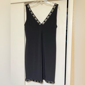 Joseph Ribkoff dress with gemstone trim